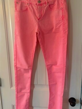 Topshop Bright Pink Skinny Jeans